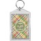Golfer's Plaid Bling Keychain (Personalized)