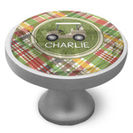 Golfer's Plaid Cabinet Knob (Personalized)