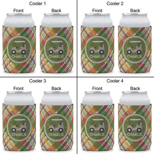 Golfer's Plaid Can Sleeve (Approval)