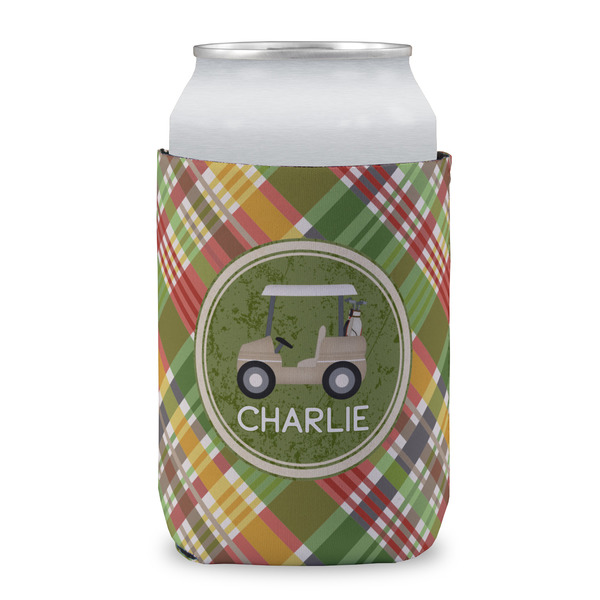 Golfer's Plaid Can Sleeve