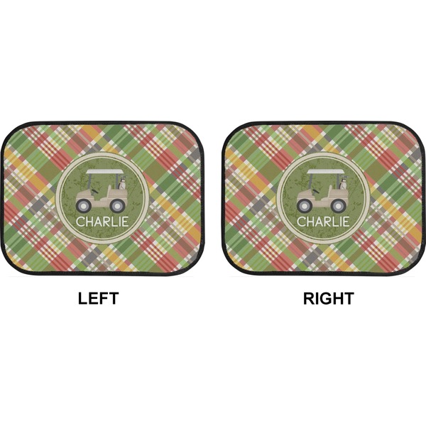 Golfer's Plaid Car Floor Mats (Back Seat) (Approval)