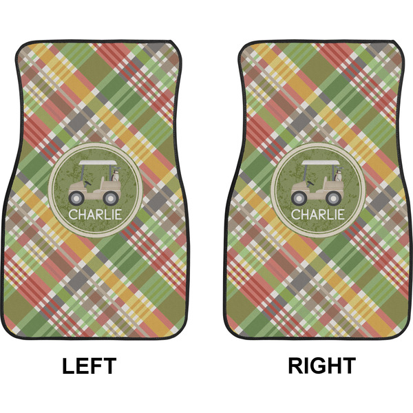 Golfer's Plaid Car Mat Front - Approval