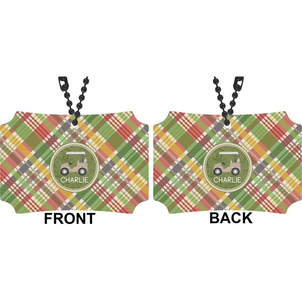 Golfer's Plaid Car Ornament - Berlin (Approval)