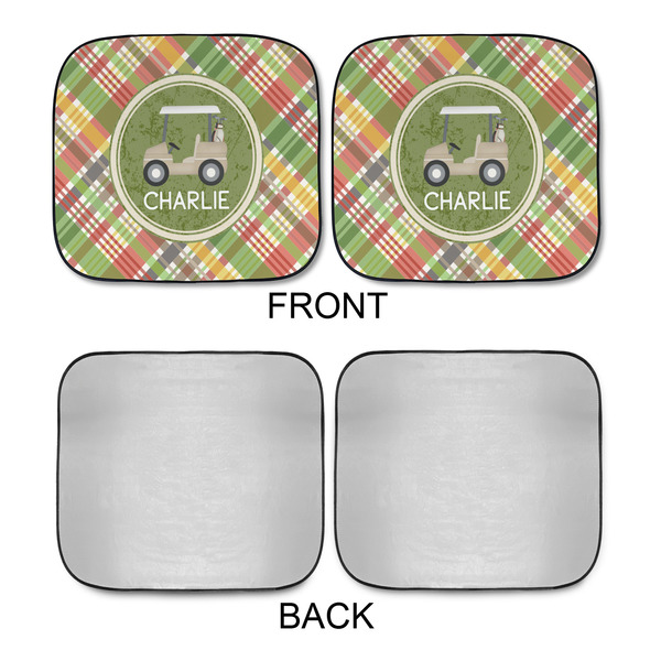 Golfer's Plaid Car Sun Shades - APPROVAL