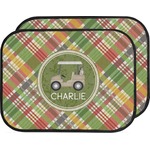 Golfer's Plaid Car Floor Mats (Back Seat) (Personalized)