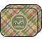Golfer's Plaid Car Floor Mats (Back Seat) (Personalized)