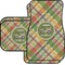 Golfer's Plaid Car Floor Mats Set - 2 Front & 2 Back (Personalized)