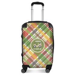 Golfer's Plaid Suitcase (Personalized)
