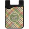 Golfer's Plaid Cell Phone Credit Card Holder
