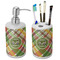 Golfer's Plaid Ceramic Bathroom Accessories Set (Personalized)