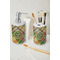 Golfer's Plaid Ceramic Bathroom Accessories - LIFESTYLE (toothbrush holder & soap dispenser)