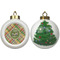Golfer's Plaid Ceramic Christmas Ornament - X-Mas Tree (APPROVAL)