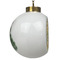 Golfer's Plaid Ceramic Christmas Ornament - Xmas Tree (Side View)