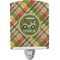 Golfer's Plaid Ceramic Night Light (Personalized)