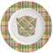 Golfer's Plaid Ceramic Dinner Plates (Set of 4) (Personalized)