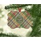 Golfer's Plaid Christmas Ornament (On Tree)