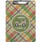 Golfer's Plaid Clipboard (Personalized)