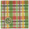 Golfer's Plaid Cloth Napkins - Personalized Lunch (Single Full Open)