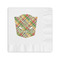 Golfer's Plaid Coined Cocktail Napkins (Personalized)