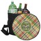 Golfer's Plaid Collapsible Personalized Cooler & Seat