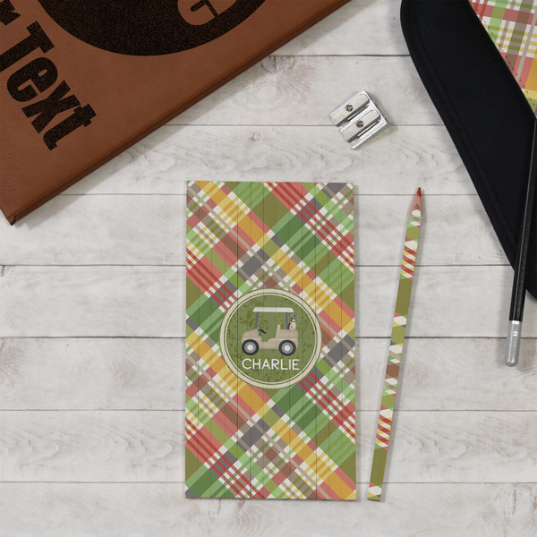 Golfer's Plaid Colored Pencils - In Context