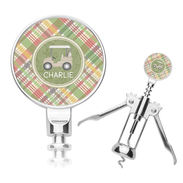 Custom Golfer's Plaid Corkscrew (Personalized)