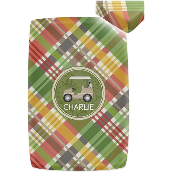 Golfer's Plaid Crib Fitted Sheet - Apvl