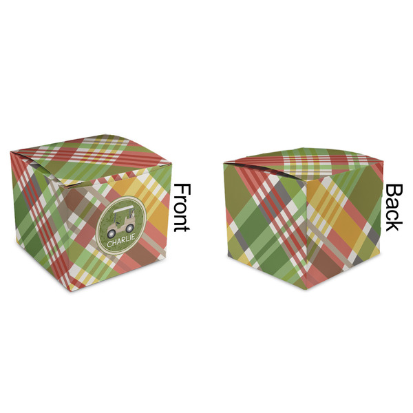 Golfer's Plaid Cubic Gift Box - Approval