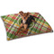 Golfer's Plaid Dog Bed - Small LIFESTYLE