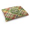 Golfer's Plaid Dog Bed - Medium w/ Name or Text