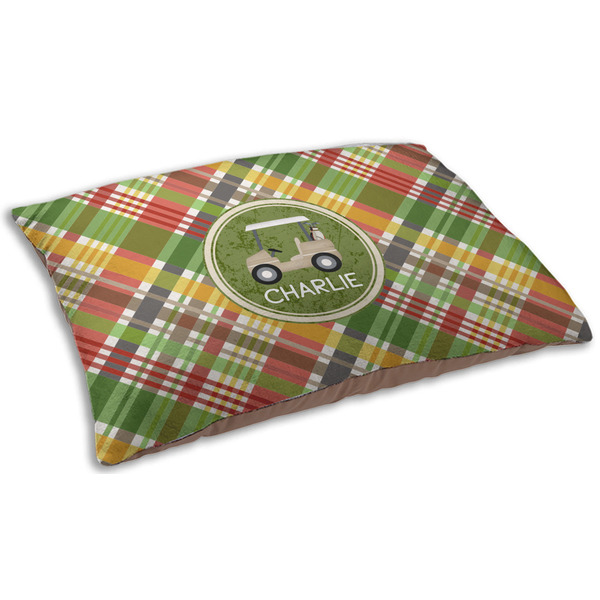 Golfer's Plaid Dog Beds - SMALL
