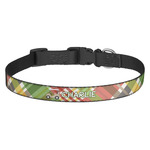 Golfer's Plaid Dog Collar (Personalized)