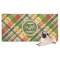 Golfer's Plaid Dog Towel (Personalized)
