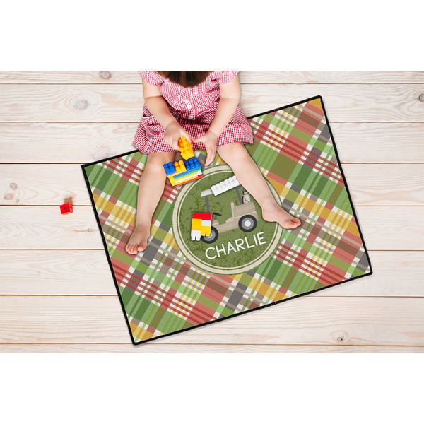 Golfer's Plaid Door Mats - LIFESTYLE kid