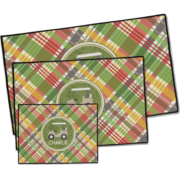 Golfer's Plaid Door Mats - PARENT MAIN