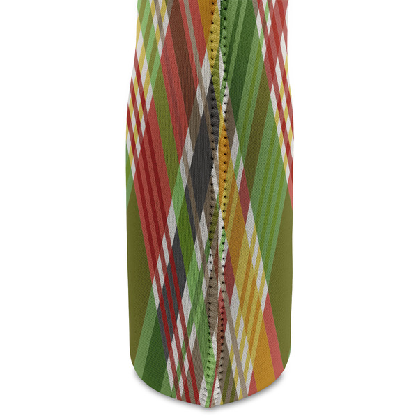 Golfer's Plaid Double Wine Tote - DETAIL 2 (new)