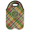 Golfer's Plaid Double Wine Tote - Flat (new)
