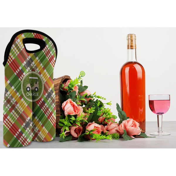 Golfer's Plaid Double Wine Tote - LIFESTYLE (new)
