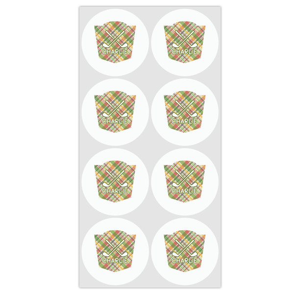 Golfer's Plaid Drink Topper - Medium - Set of 12