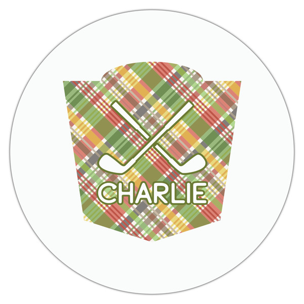 Golfer's Plaid Drink Topper - XLarge - Single