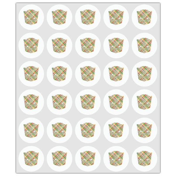 Golfer's Plaid Drink Topper - XSmall - Set of 30