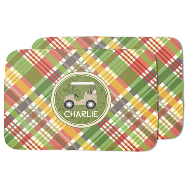 Golfer's Plaid Drying Dish Mat - MAIN