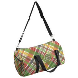 Golfer's Plaid Duffel Bag (Personalized)