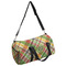 Golfer's Plaid Duffle bag with side mesh pocket