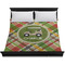 Golfer's Plaid Duvet Cover - King - On Bed - No Prop