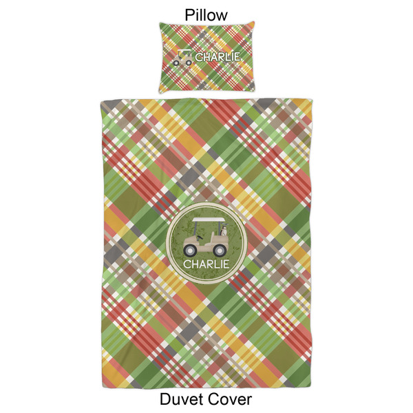 Golfer's Plaid Duvet Cover Set - Twin XL - Approval