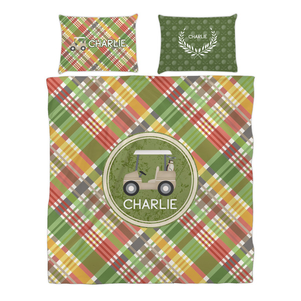 Golfer's Plaid Duvet cover Set - Queen - Alt Approval