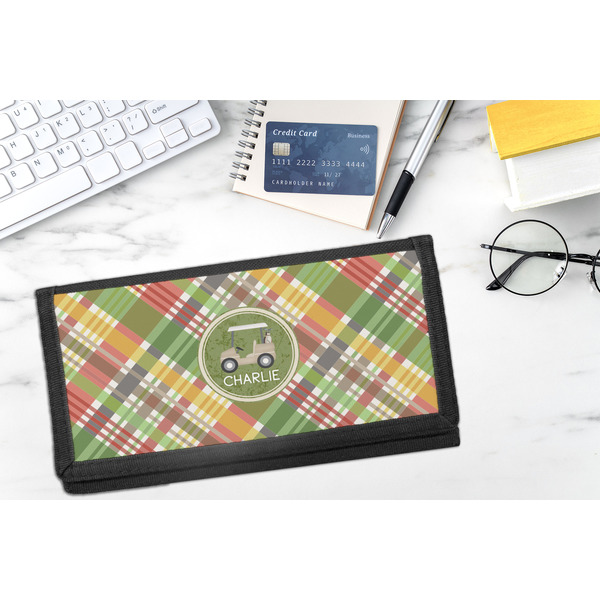 Golfer's Plaid DyeTrans Checkbook Cover - LIFESTYLE