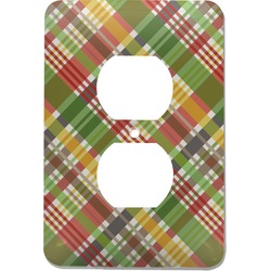 Golfer's Plaid Electric Outlet Plate