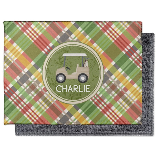 Golfer's Plaid Electronic Screen Wipe - Flat